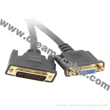 DVI Male to VGA Female Cable for Computer (YTX141)